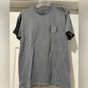 Vans Gray Checkered Logo Men's Tee